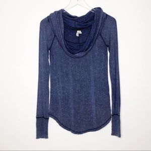 We The Free | Blue Super Soft Thin Turtleneck Sz S